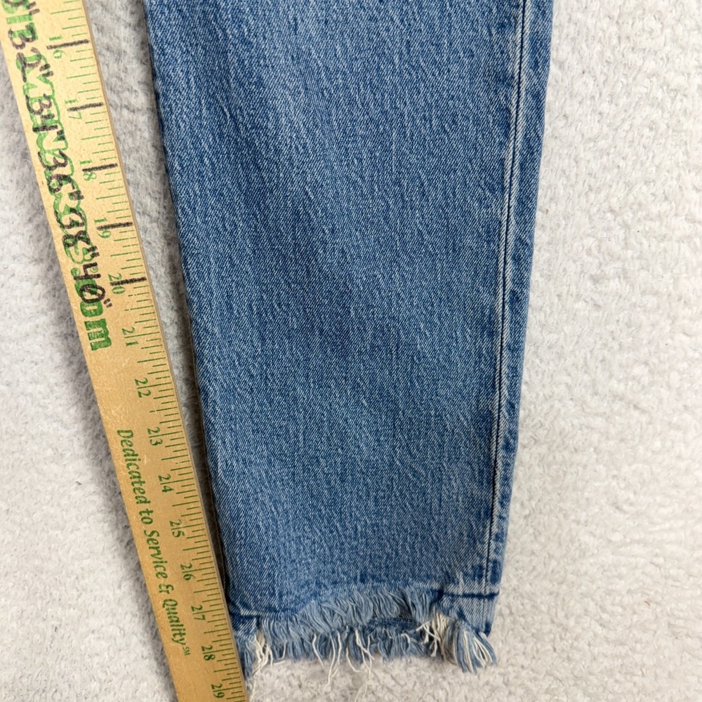 Levis Premium 501 S Skinny Jeans Womens Blue Denim 33 (33.5x29) High Rise - Picture 8 of 13